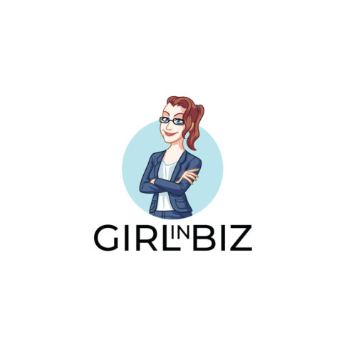Girl In Bizz Logo Design cover image.