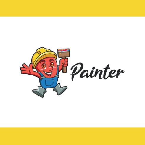 Monster Painter Mascot Logo Design cover image.