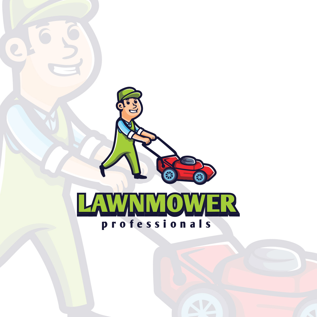 Lawnmower Profesional Logo Design cover image.