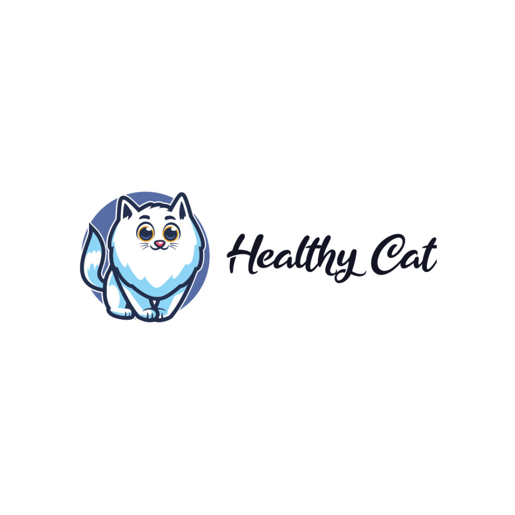Healthy Cat Logo Design MasterBundles