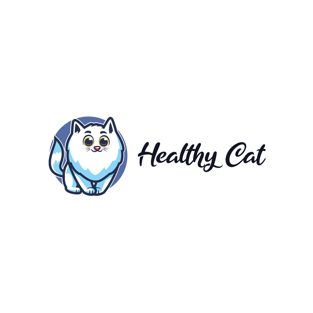 Healthy Cat Logo Design cover image.