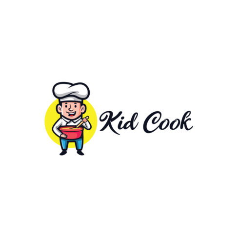 Kid Cook Mascot Logo Design cover image.
