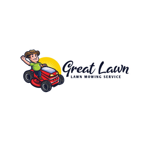 Lawn Mowing Service Logo Design cover image.
