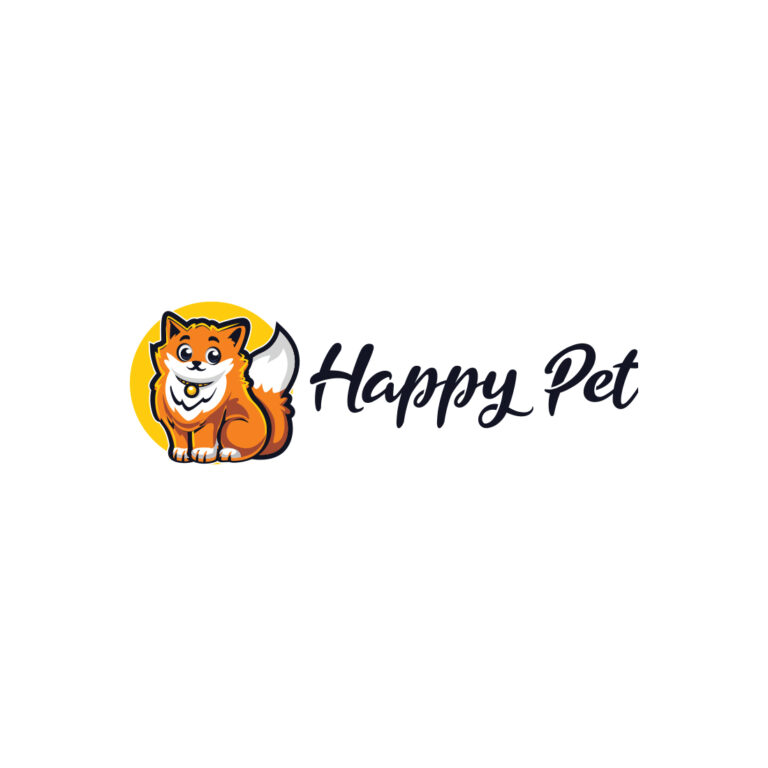 Happy Cat Pet Shop Logo Design MasterBundles
