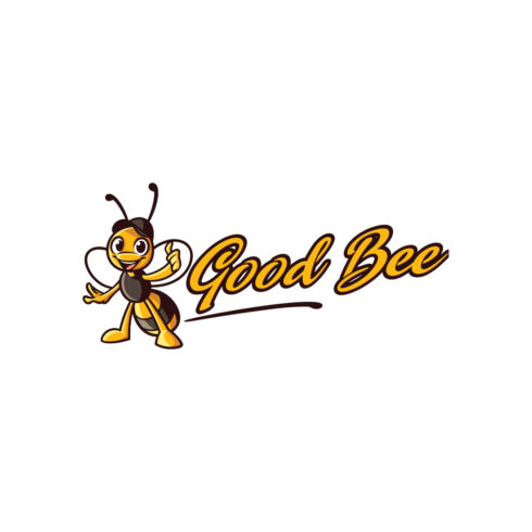 Good Bee Character Mascot Logo Design cover image.