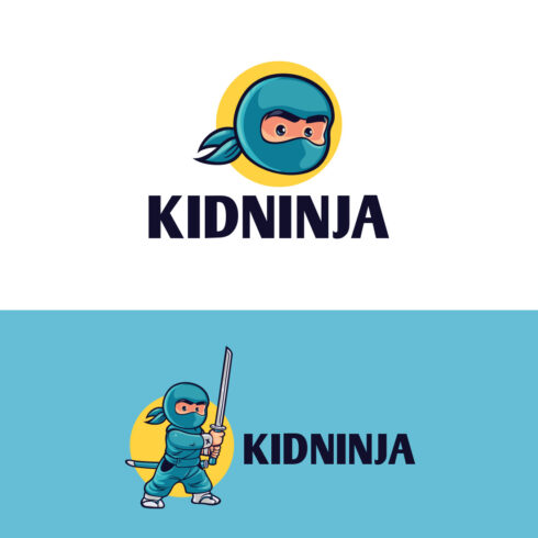 Kid Ninja Character Mascot Logo Design cover image.