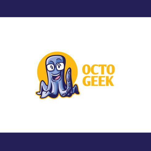 Octo Geek Character Mascot Logo Design cover image.