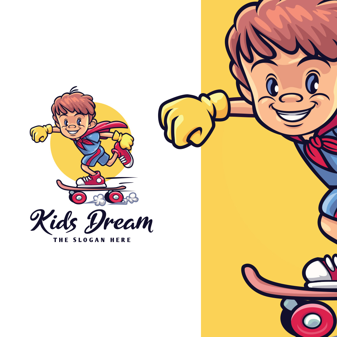 Kids Play - Playground and Kids Suply Mascot Logo cover image.