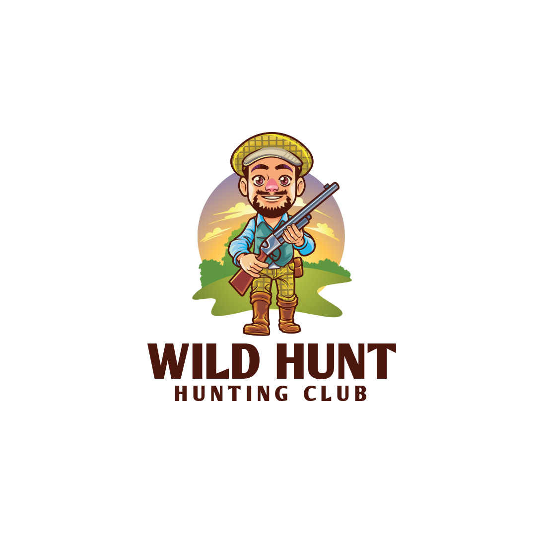 Hunt Club Logo Design cover image.