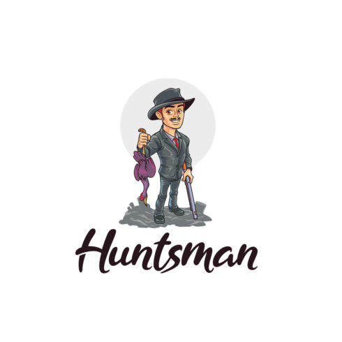 Duck Hunter Character Logo Design cover image.