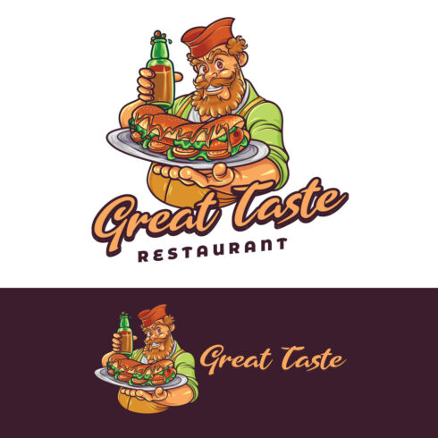 Hot Dog Restaurant Logo Design cover image.