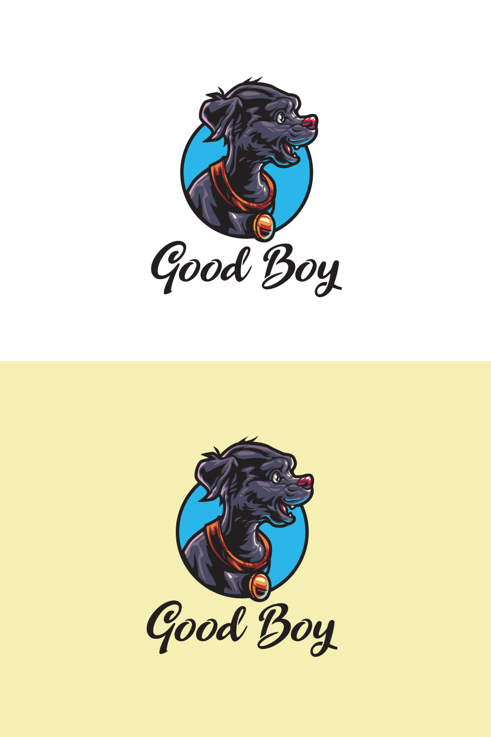 Good Dog - Pet Shop Logo Design pinterest preview image.