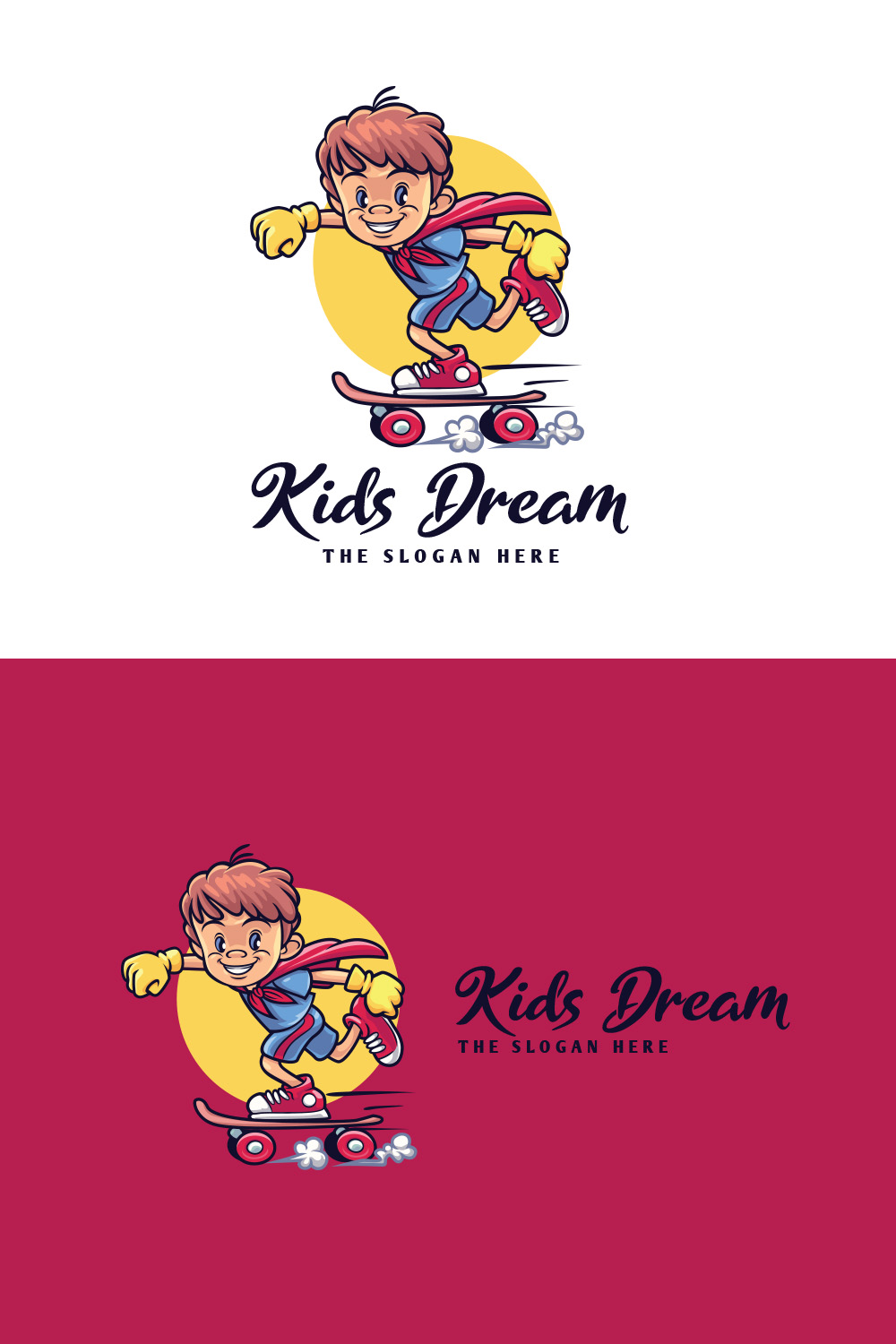 Kids Play - Playground and Kids Suply Mascot Logo pinterest preview image.