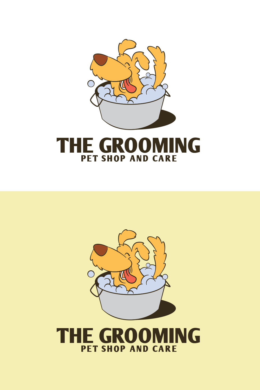 Grooming - Pet Care Logo Design pinterest preview image.