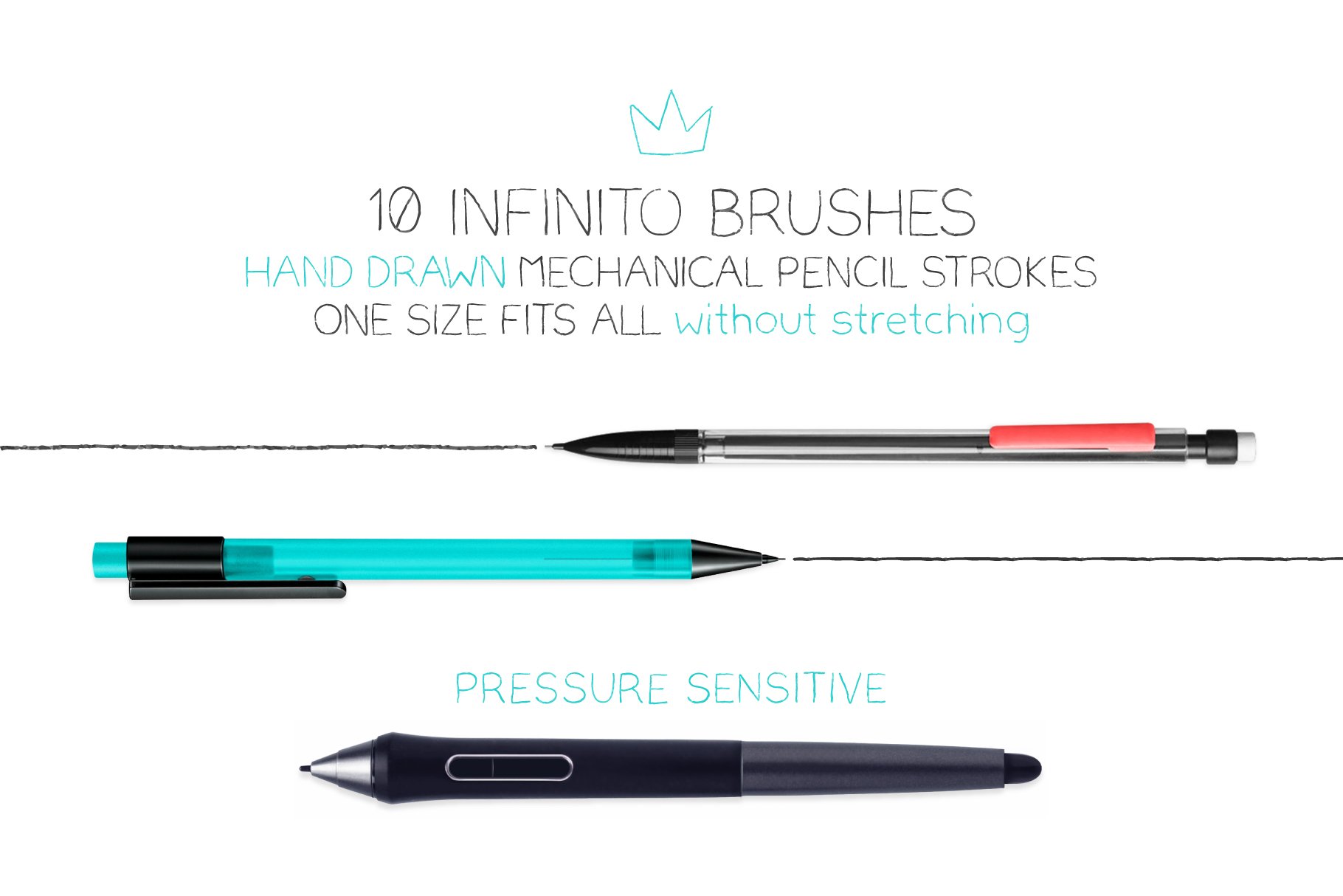 mechanical pencil brushes preview 00 shop infinito 566