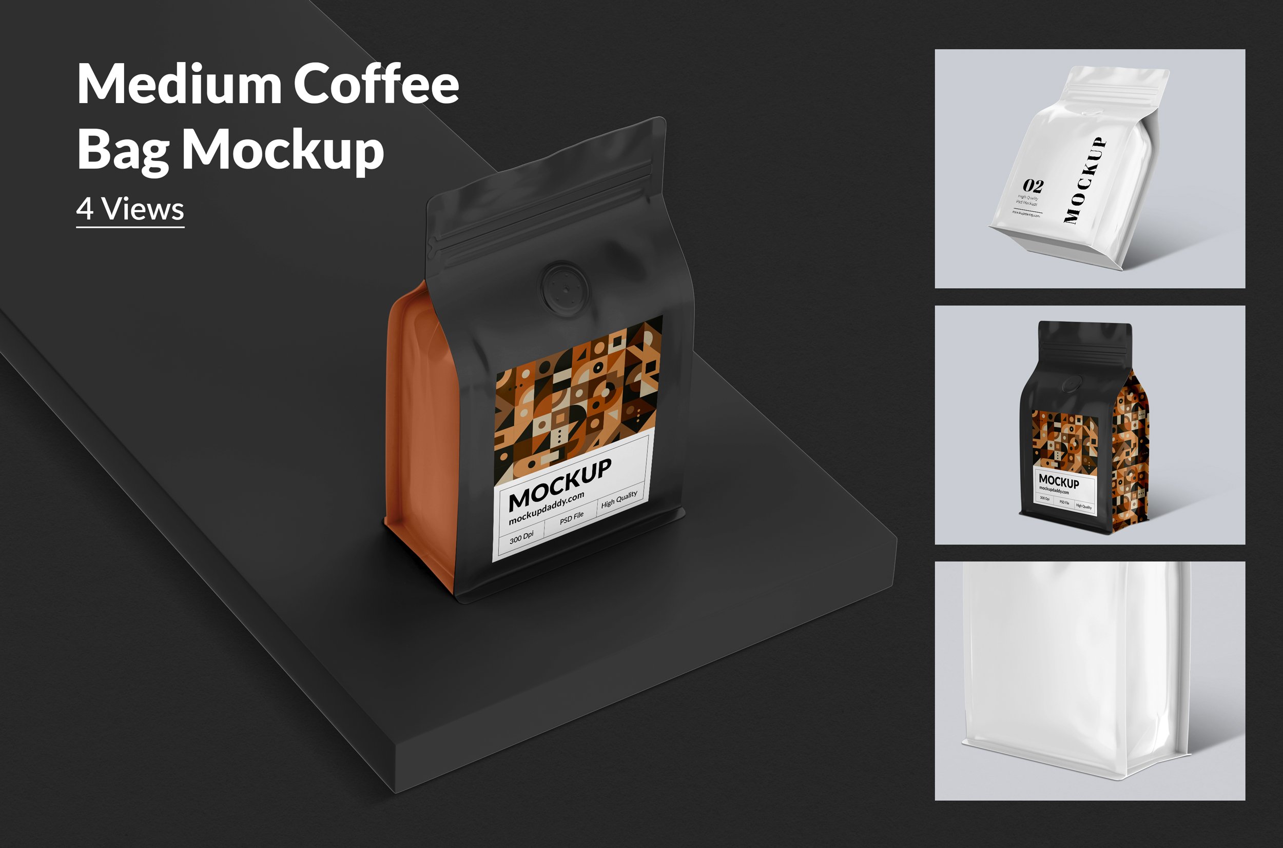 Coffee Bag Mockup (Medium Size) cover image.