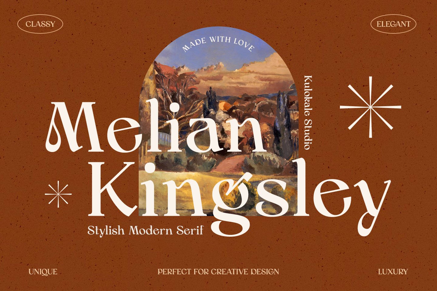 Melian Kingsley - Modern Serif cover image.