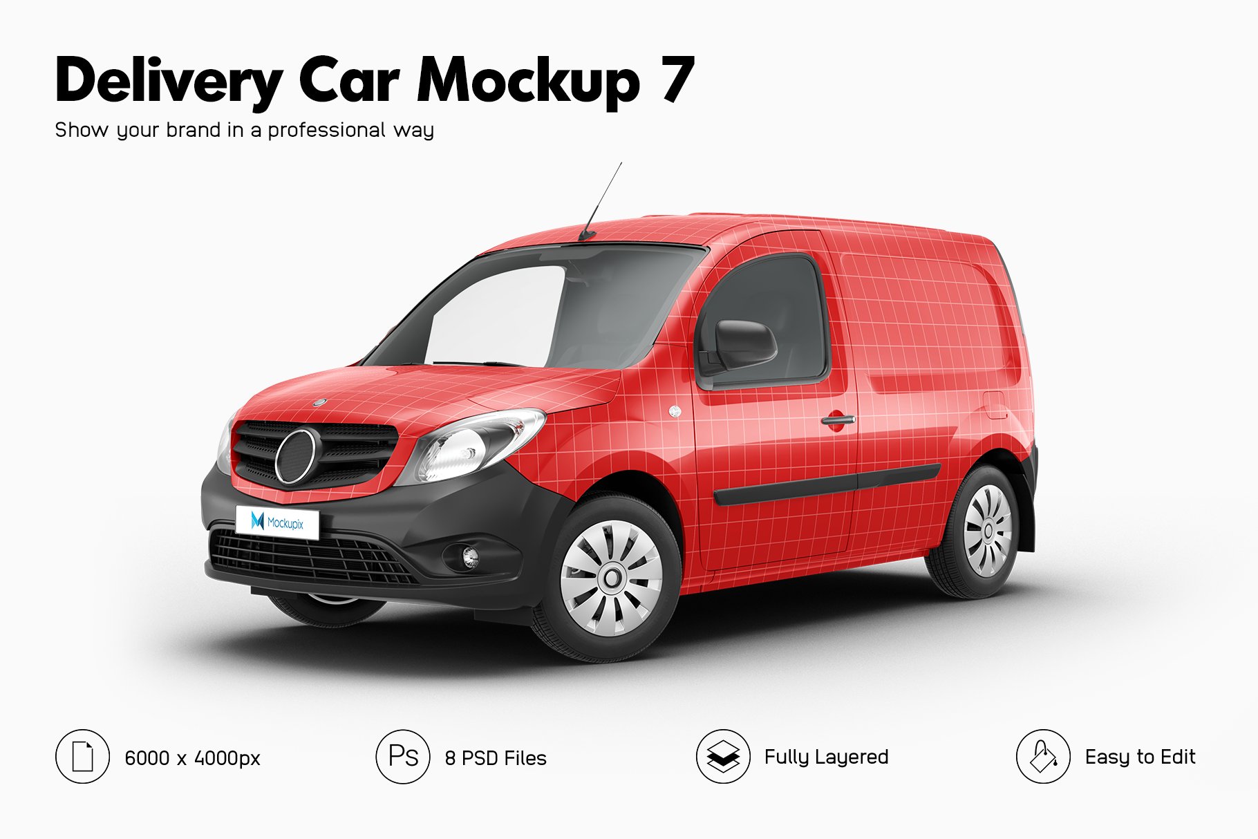 Delivery Car Mockup 7 cover image.