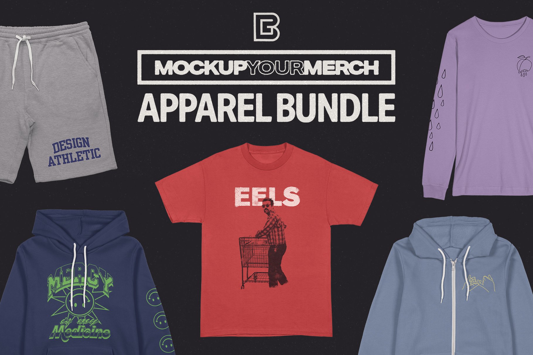 Premium Apparel Mockups Bundle, T-Shirt Mockups