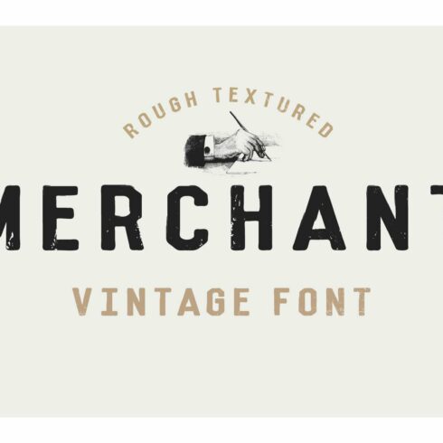 Merchant - Vintage Dry Brush Font cover image.