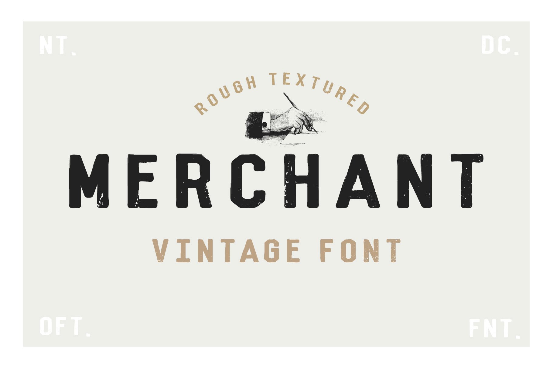 Merchant - Vintage Dry Brush Font cover image.