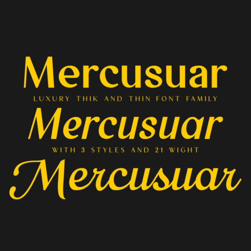 Mercusuar - Luxury Font Family cover image.