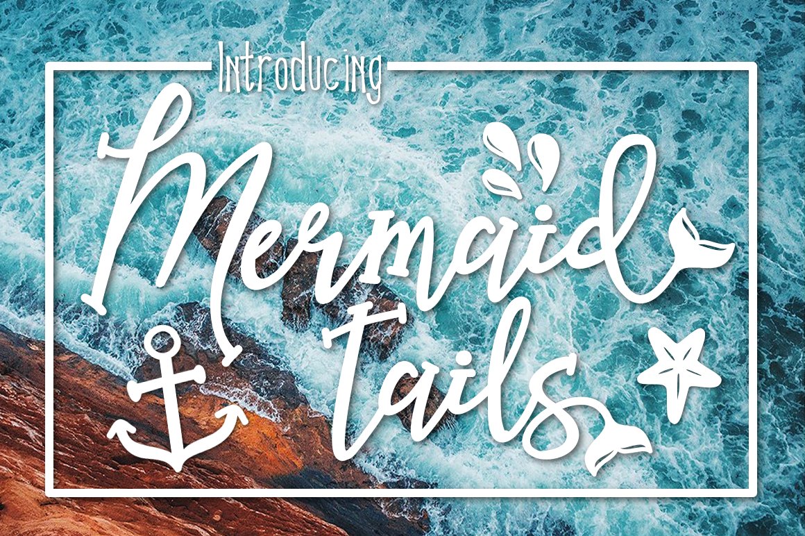Mermaid Tails a Summertime Typeface cover image.