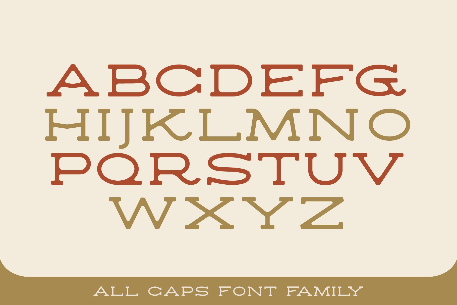 Mesa Typeface Bundle | Vintage Font preview image.