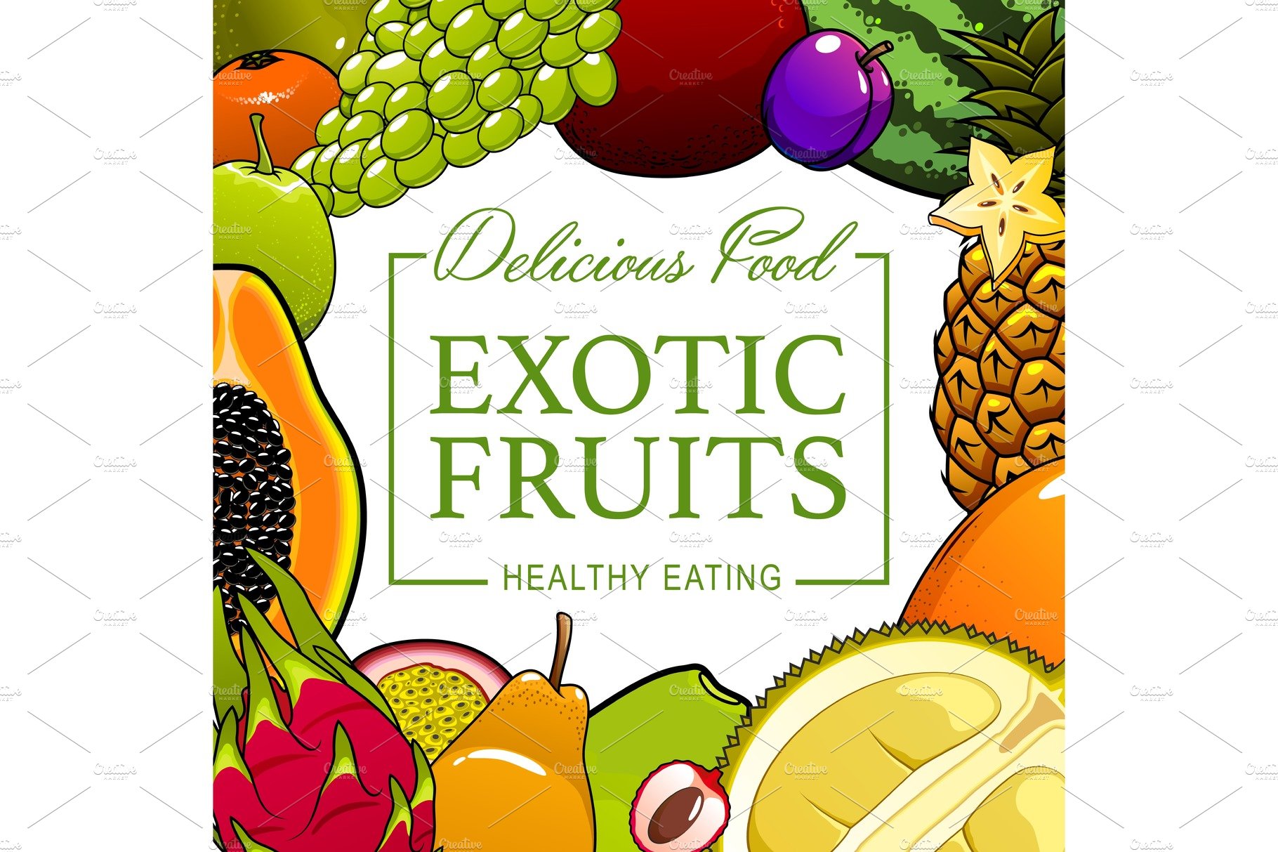 Tropical fruits cover image.