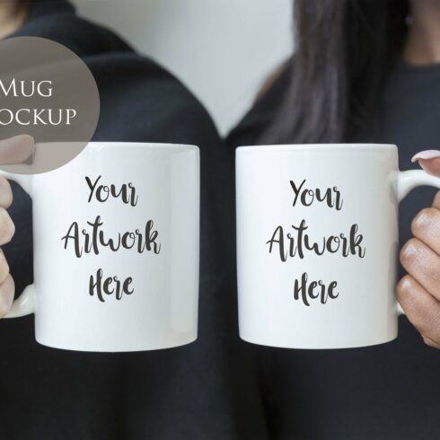 Double Mug Mockup cover image.