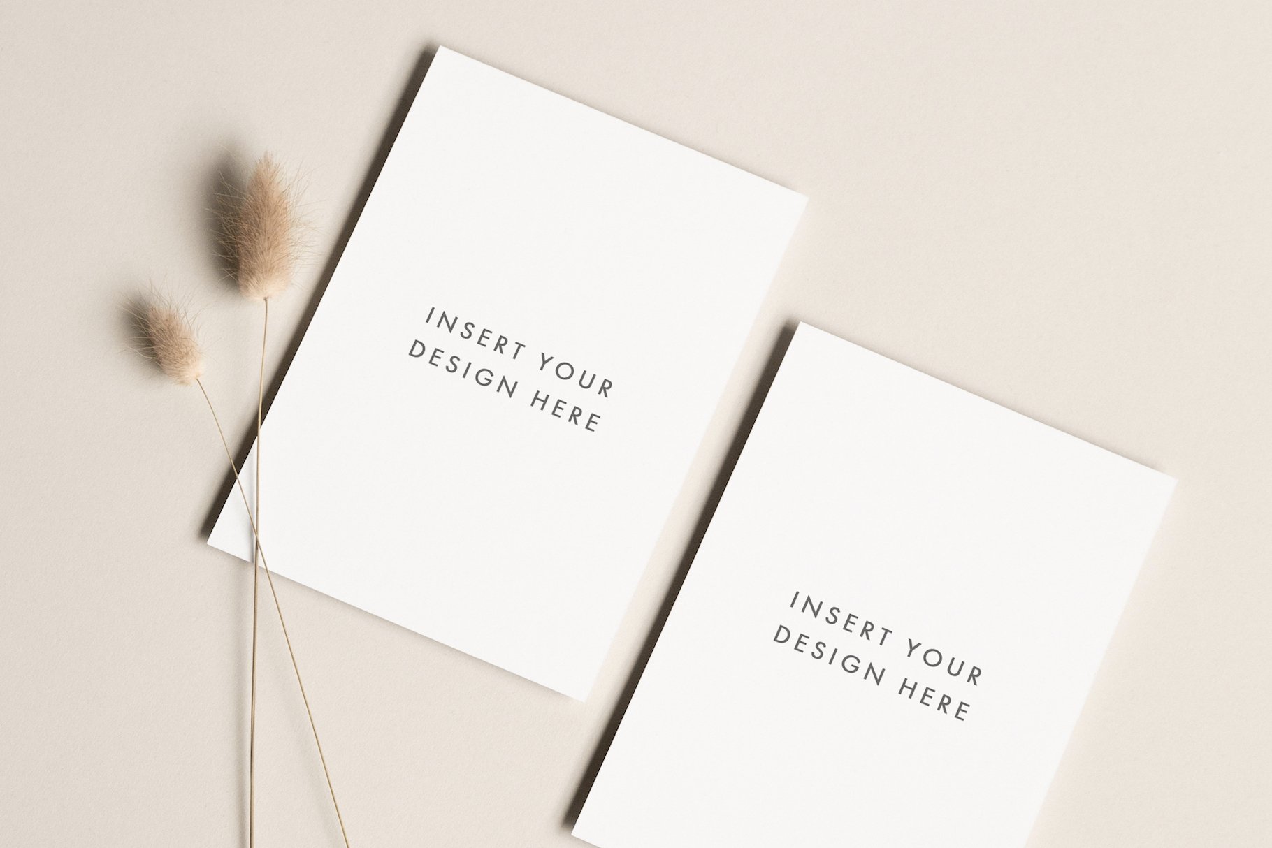 5x7 Paper Stationery Mockup cover image.
