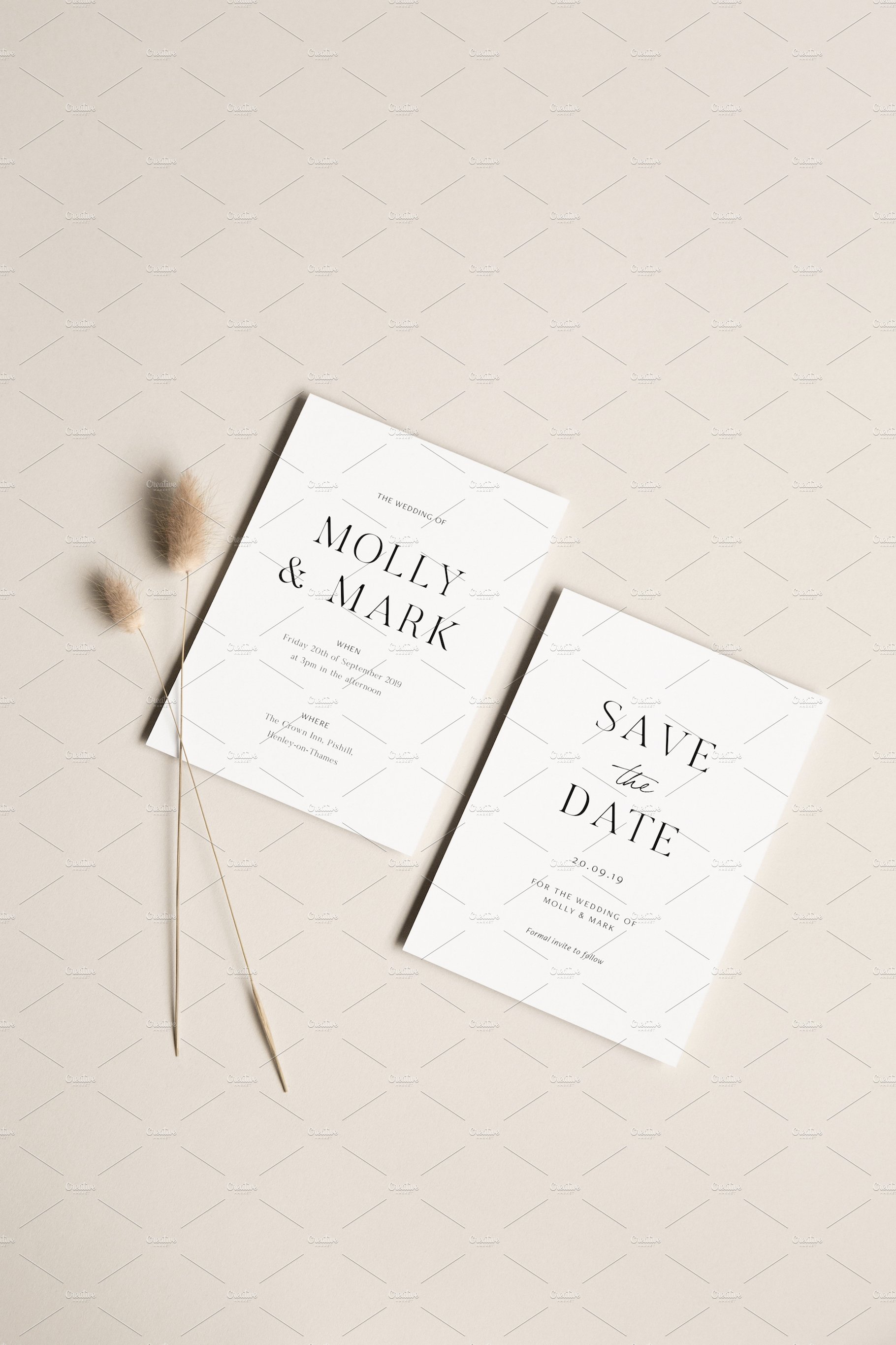 5x7 Paper Stationery Mockup preview image.