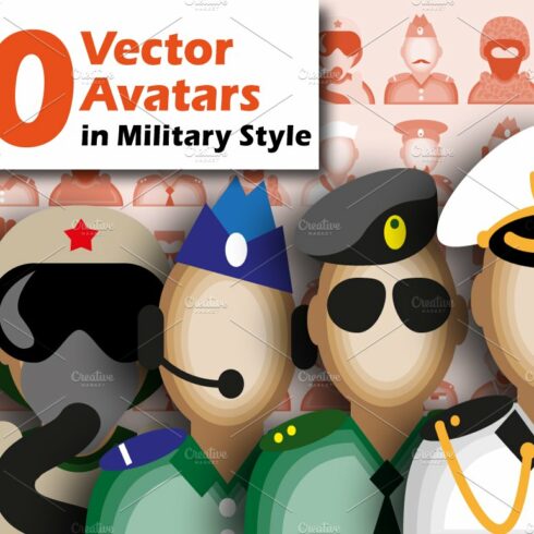 30 Military Avatars. cover image.