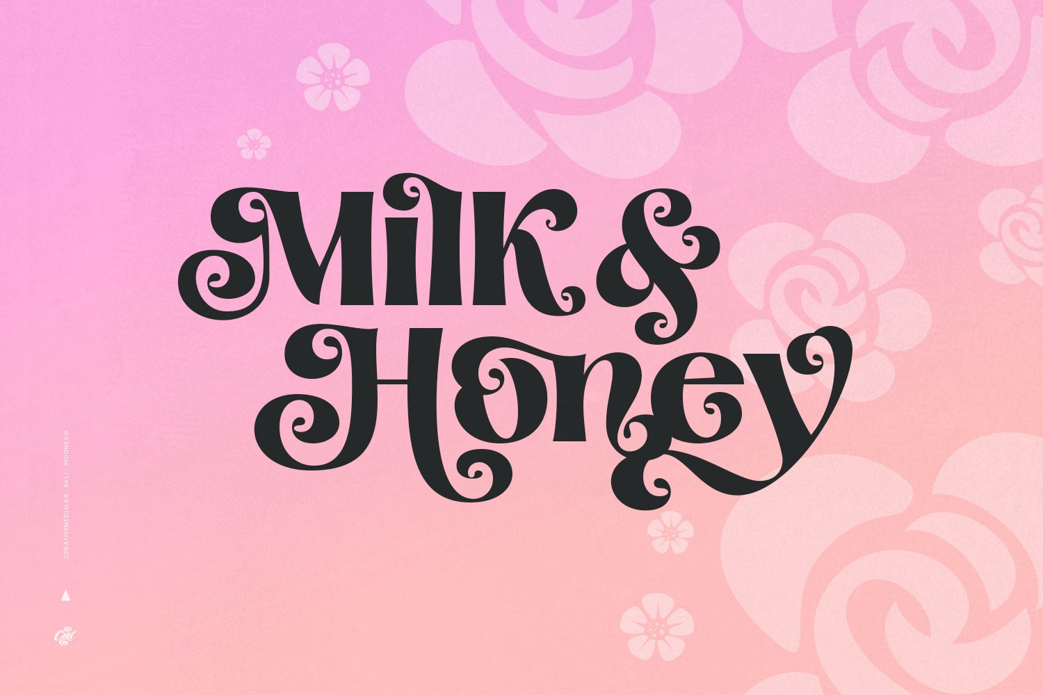 milk and honey logo lettering 519