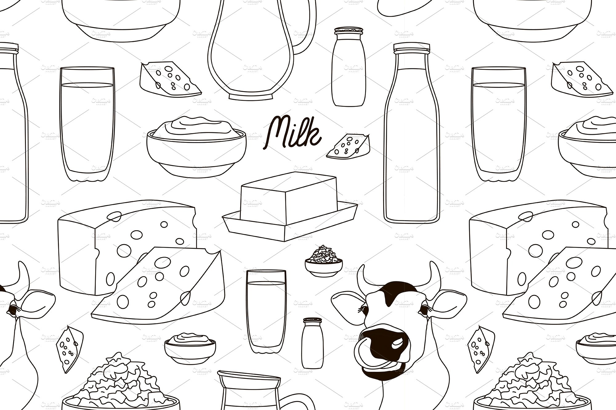Milk set pattern cover image.