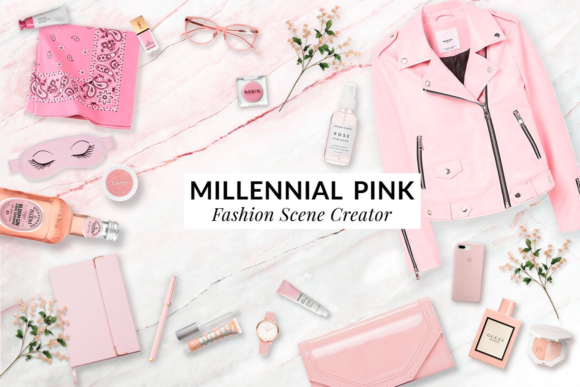 Millennial pink custom scene creator cover image.
