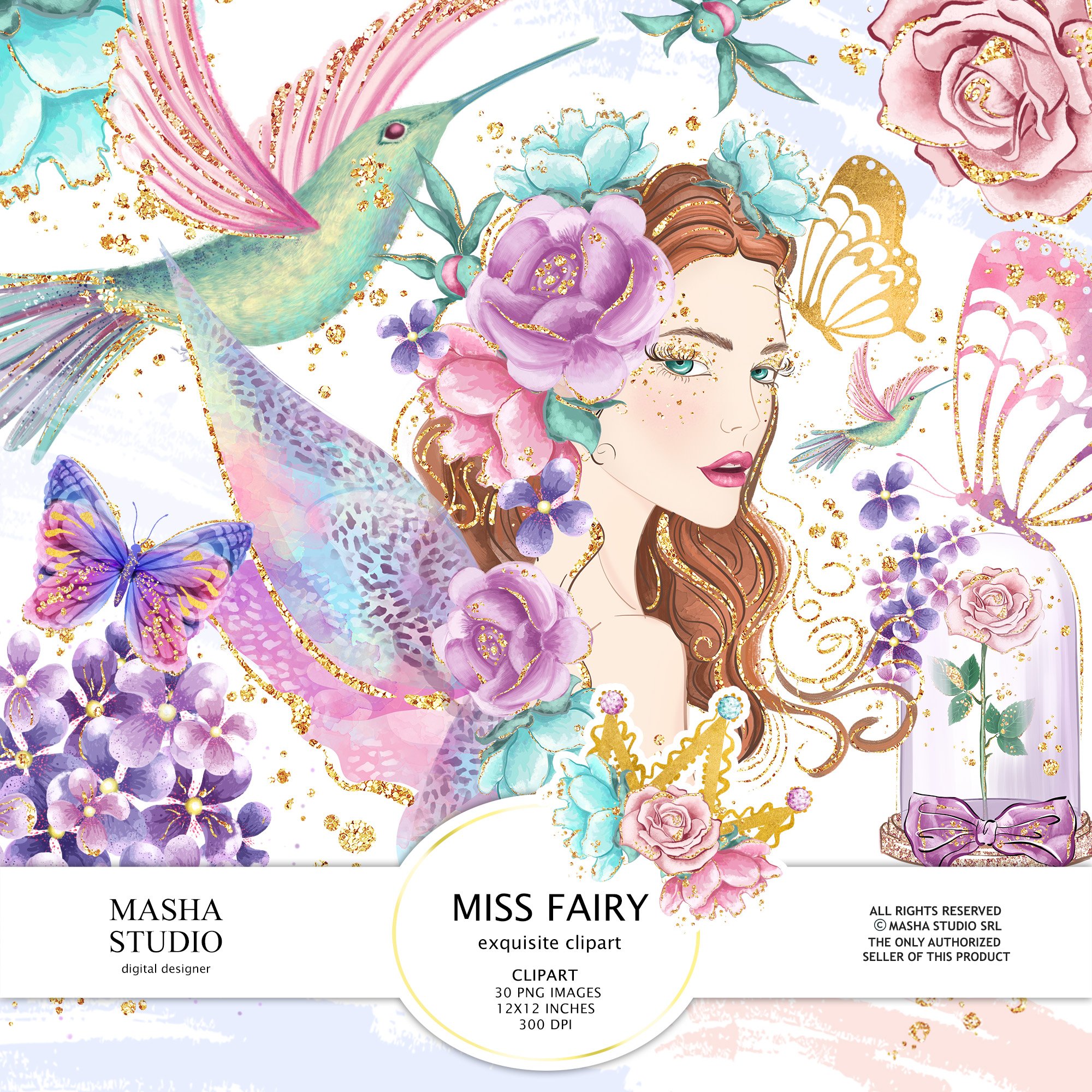 MISS FAIRY Clipart cover image.