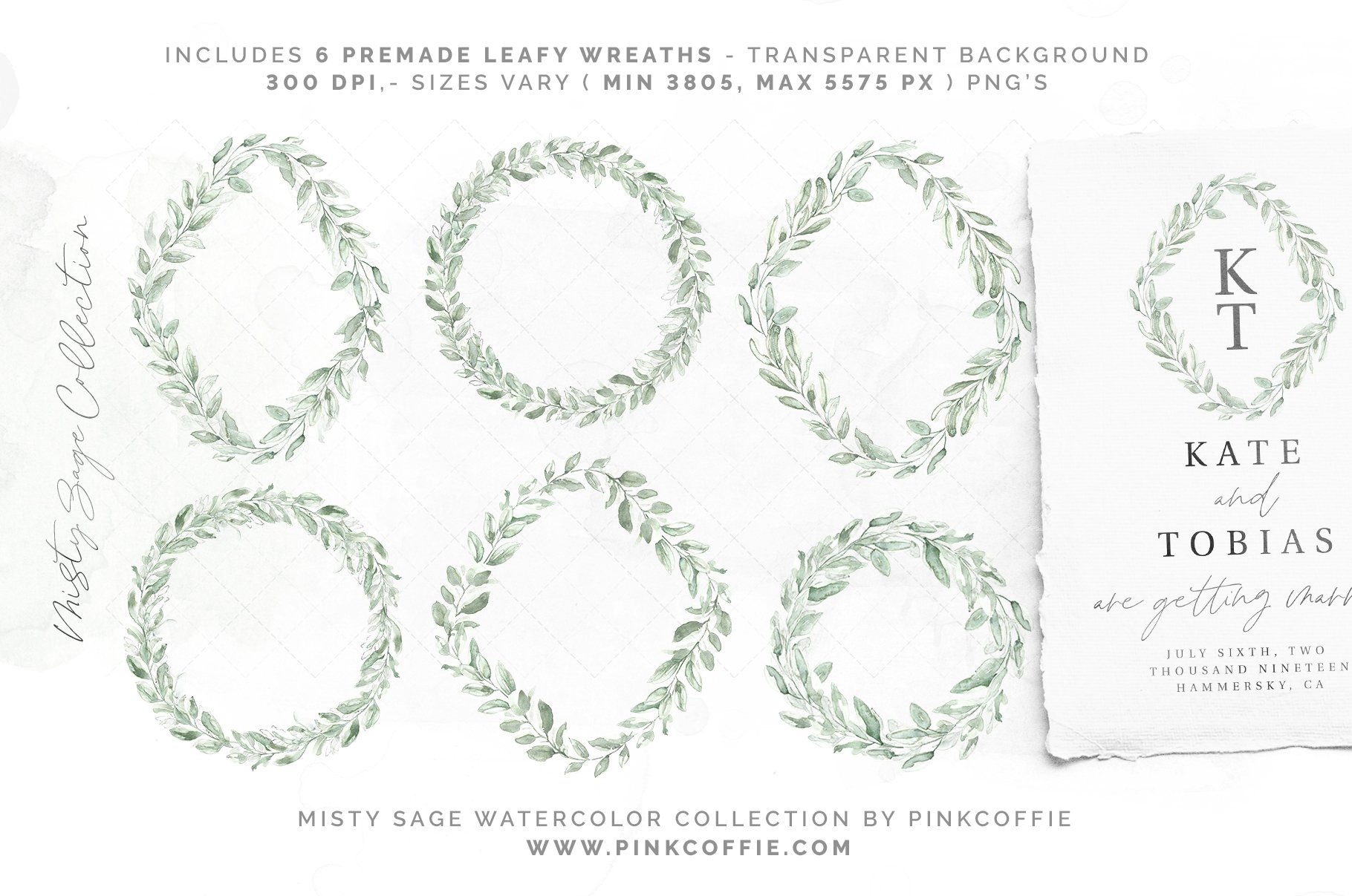 misty sage collection premade leafy wreaths 314