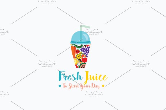 Juice Logo / Fresh Juice Logo preview image.