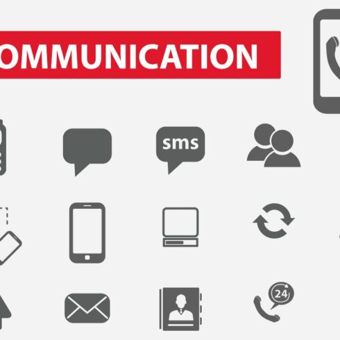 25 communication icons cover image.