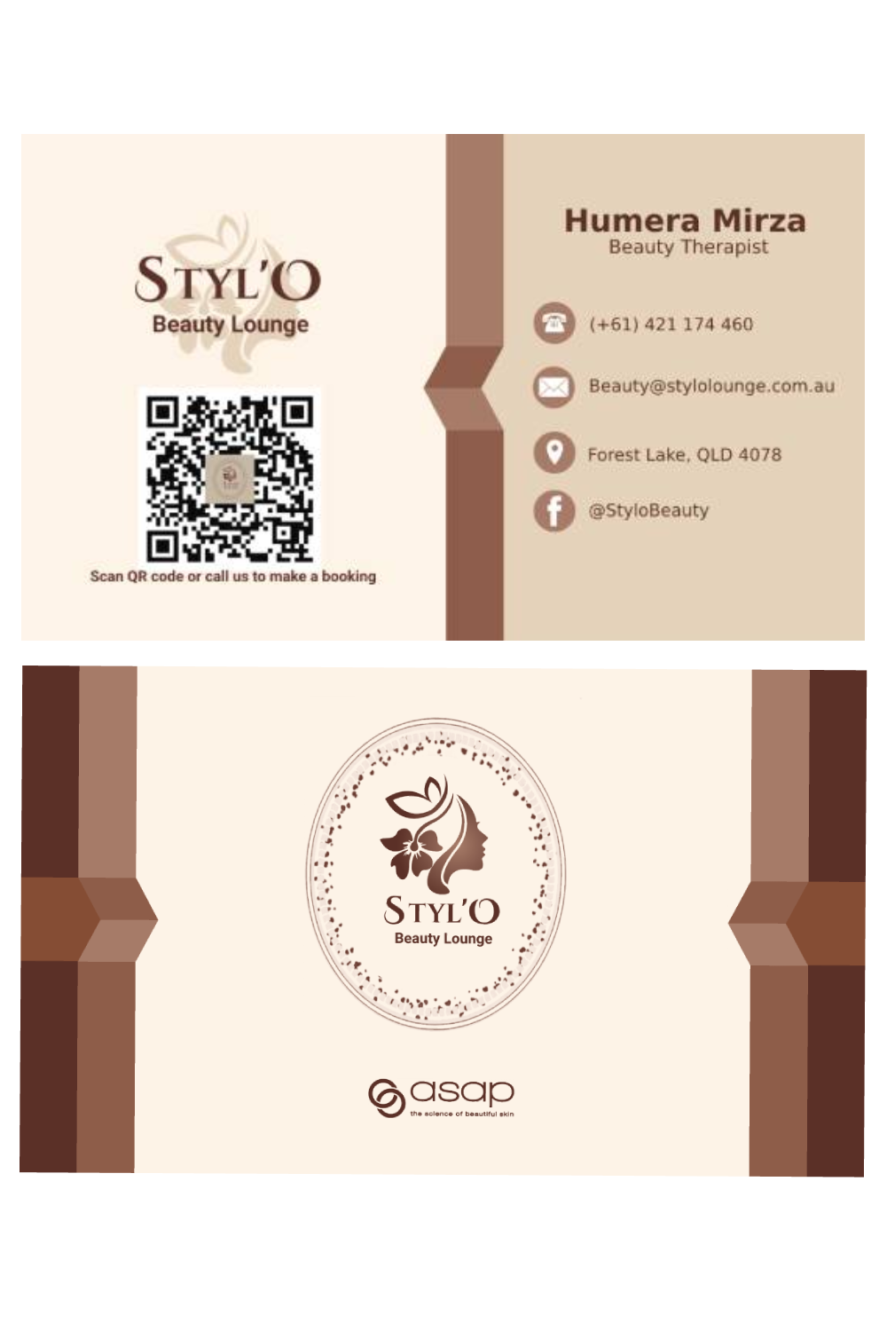 Print Ready Business Card Editable Template pinterest preview image.