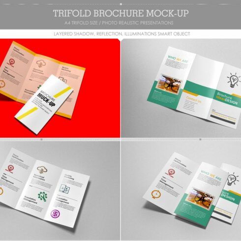 Trifold Brochure Mock-Up cover image.