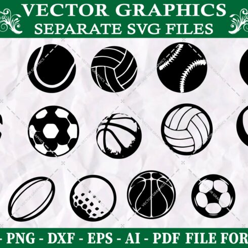 Sport Balls SVG,  Basketball SVG cover image.