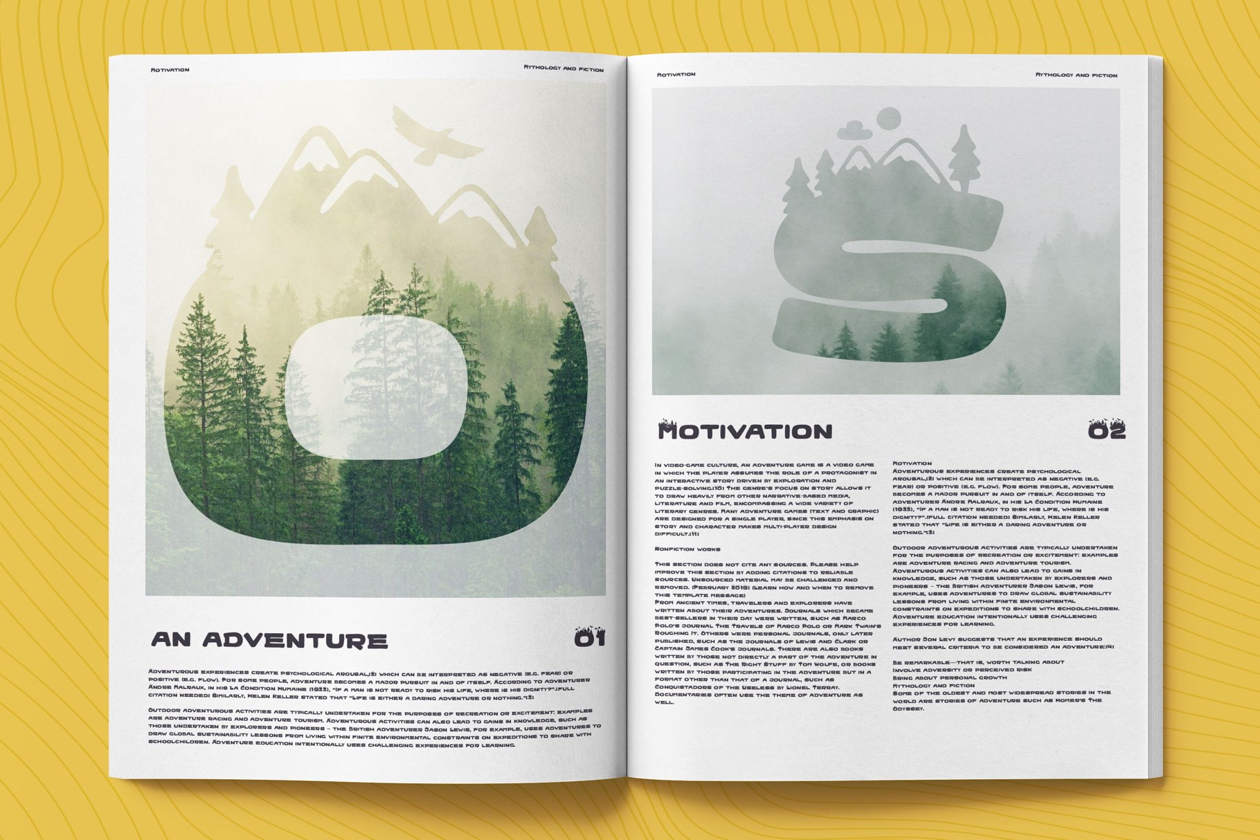 Mnt Adventure display font preview image.