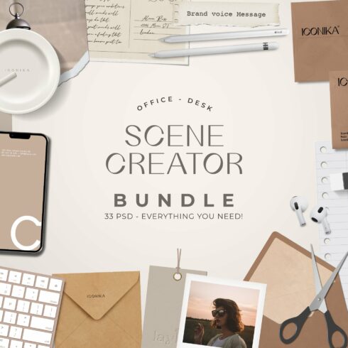 The Desk Scene Creator Bundle cover image.