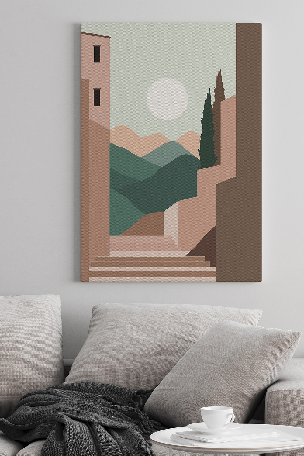 Minimal Architecture Cover Art Print pinterest preview image.