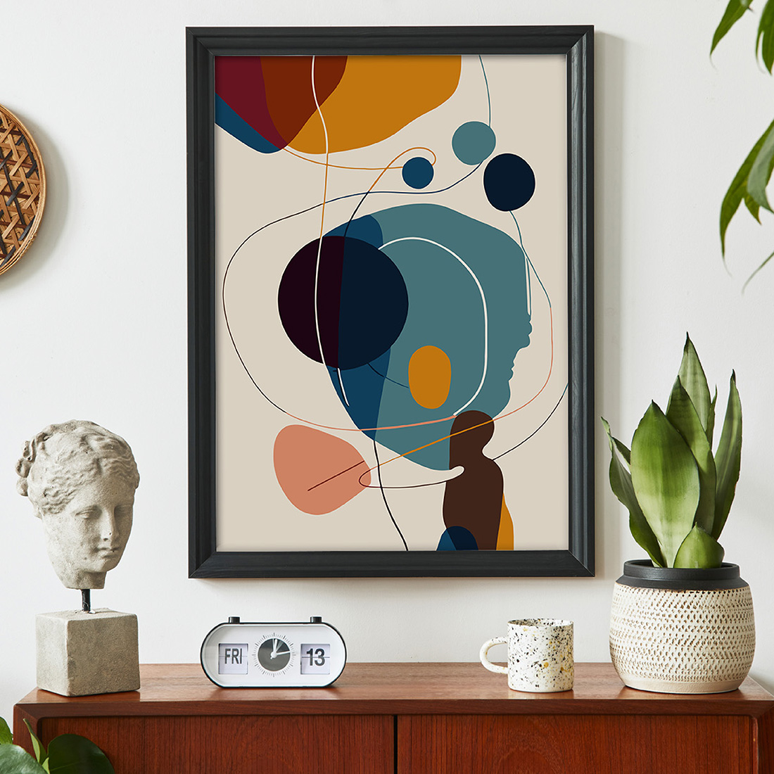 9 Minimalist Abstracts Art Print preview image.