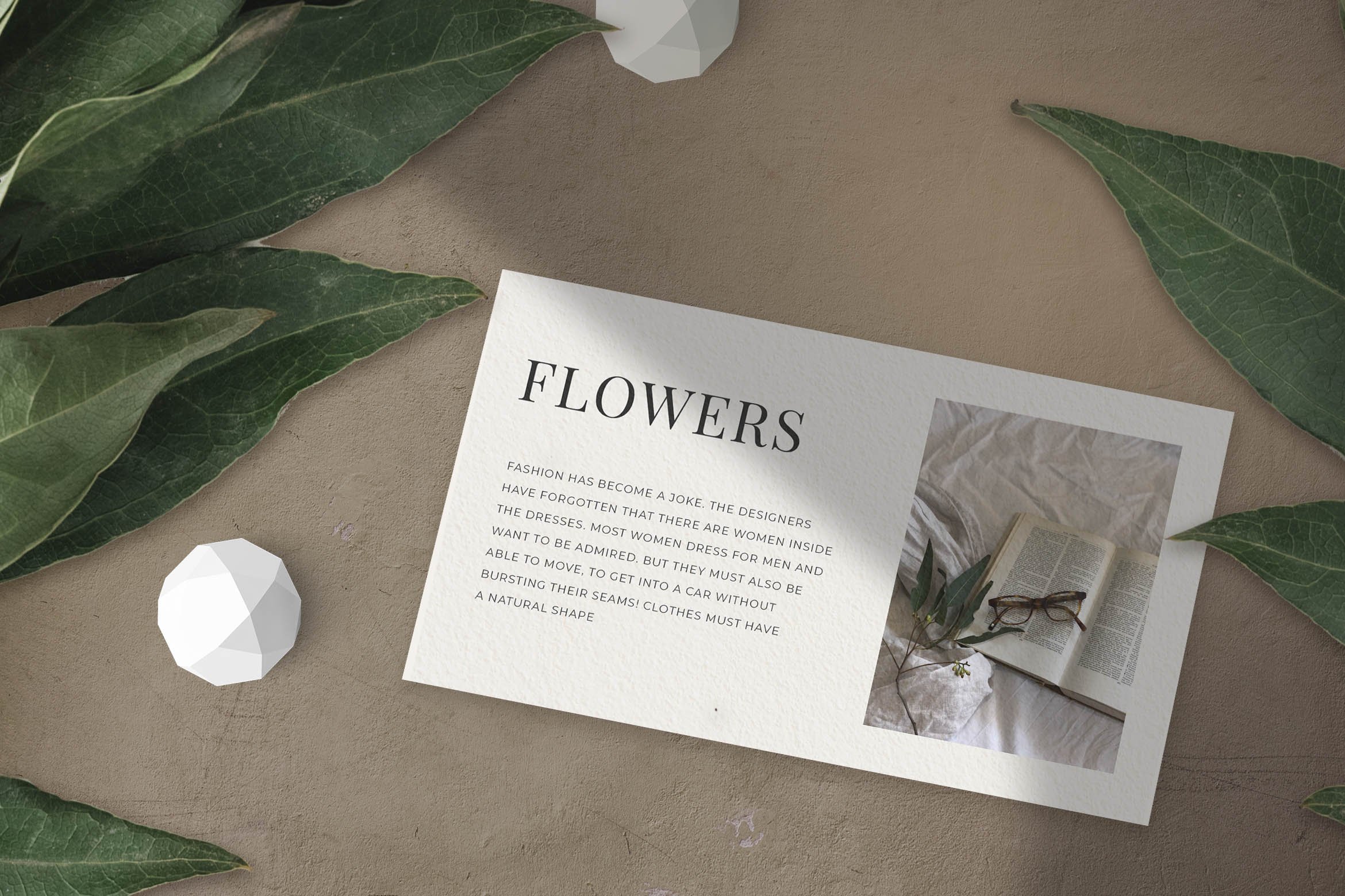 Flowers - (Mockup kit) Scene Creator preview image.