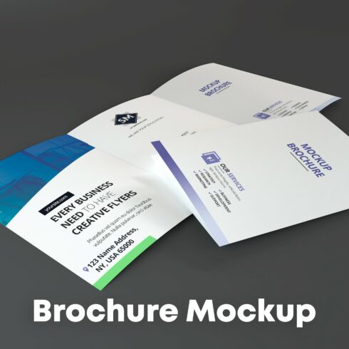 A4 Tri-Fold Brochure Mockup Vol2 cover image.
