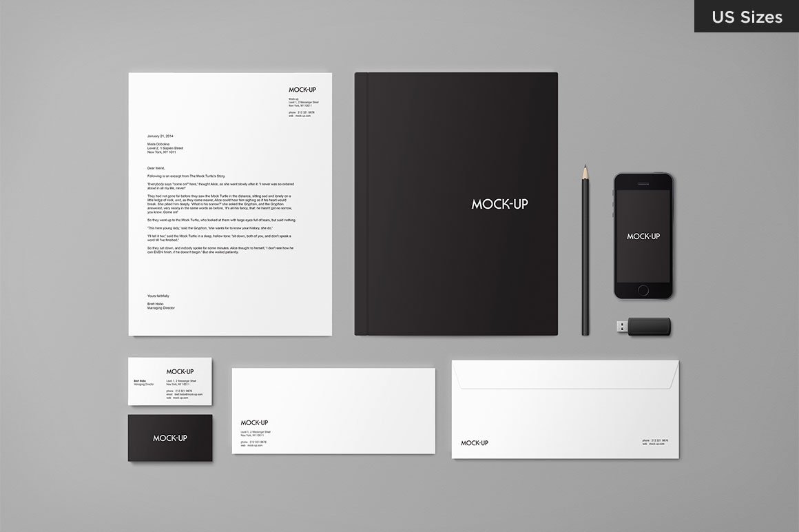 Stationery Mock-up - US Sizes cover image.